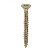 4.5x40 Pozi Countersunk Multi Purpose Screw Zinc & Yellow Plated Timco Classic Range Pack 200