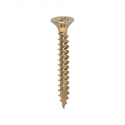 5.0x40 Pozi Countersunk Multi Purpose Screw Zinc & Yellow Plated Timco Classic Range Pack 200