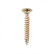 6.0x45 Pozi Countersunk Multi Purpose Screw Zinc & Yellow Plated Timco Classic Range Pack 200