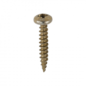 5.0x30 Pozi Pan Multi Purpose Screw Zinc & Yellow Plated Timco Classic Range Pack 200