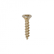 4x20 Pozi Countersunk Chipboard Screw Zinc & Yellow Plated Timco Solo Range Pack 200
