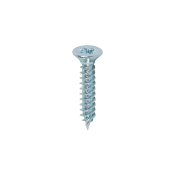 No4x5/8 Pozi Countersunk Twin Threaded Woodscrew Zinc Plated Pack 200