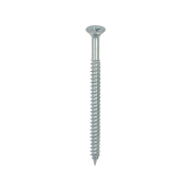 No8x21/2 Pozi Countersunk Twin Threaded Woodscrew Zinc Plated Pack 200