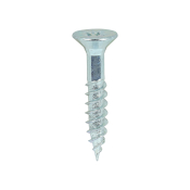 No12x11/4 Pozi Countersunk Twin Threaded Woodscrew Zinc Plated Pack 200