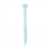 No12x21/2 Pozi Countersunk Twin Threaded Woodscrew Zinc Plated Pack 200