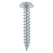 No6x3/4 Pozi Round Twin Threaded Woodscrew Zinc Plated Pack 200