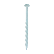 No10x3 Pozi Round Twin Threaded Woodscrew Zinc Plated Pack 200
