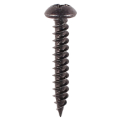 No6x3/4 Pozi Round Woodscrew BLACKJAX Pack 200