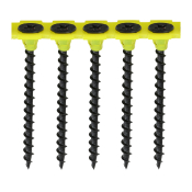 3.5x50 Collated Coarse Phillips Bugle Drywall Screw Black Pack 1000
