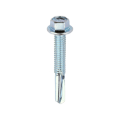 5.5x38 Hex Metal to Heavy Section Steel Self Drilling Screw Zinc Plated Pack 100
