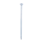 5.5x130 Phillips Countersunk Wood to Light Section Steel Wing Tipped Self Drilling Screw Zinc Plated