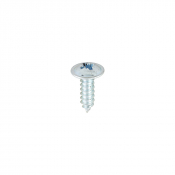 No8x1/2 Pozi Flange Self Tapping Ab Point Screw Zinc Plated Pack 200