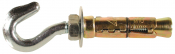 M12 Hook Shield Anchor Zinc & Yellow Plated Pack 10