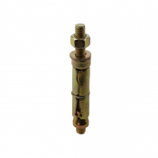 M12:50P Projecting Shield Anchor Zinc & Yellow Plated JCP Ankerit Pack 10