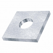 M6x40x5 Square Plate Washer DIN 436 Hot Dipped Galvanised Pack 100