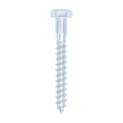 8x65 Coachscrew DIN 571 Zinc Plated Pack 100