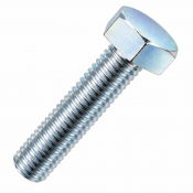 M8x25 Hex Setscrew Din933 Zinc Plated Gr.8.8 Pack 10