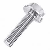 M8x45/45 Flanged Serrated Hex Bolt DIN 6921 A2 Pack 200