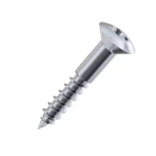3.0x20 Pozi Raised Countersunk Woodscrew A2 Pack 200