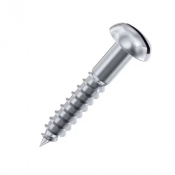 3.0x10 Slotted Round Woodscrew A2 Pack 200