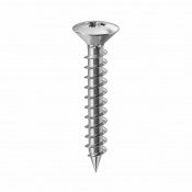 5x30 Pozi Raised Countersunk Chipboard Screw A2 Pack 500