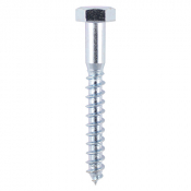 8x50 Coachscrew DIN 571 Zinc Plated Pack 5