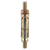 M8:25P Projecting Shield Anchor Zinc & Yellow Plated Timco Pack 4