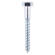 6.0x70 Coachscrew Din571 Zinc Plated Pack 100