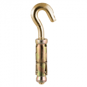 M6 Hook Shield Anchor Zinc & Yellow Plated Pack 20