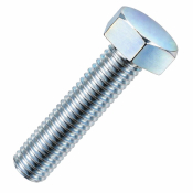 M8x80 Hex Setscrew Din933 Zinc Plated Gr.8.8 Pack 200