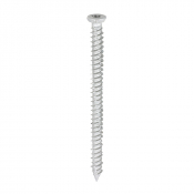 7.5x100 Torx Flat Countersunk Masonry Screw Silver Timco Pack 100