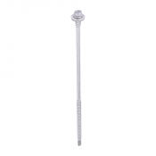 5.5/6.3x180 Hex Composite Panel to Light Section Steel Exterior Self Drilling Screw and Washer Silve