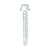 5.5x38 Hex Metal to Light Section Bi Metal Self Drilling Exterior Screw A2/Silver Pack 100
