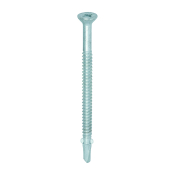 5.5x85 Hex Wood to Light Section Steel Bi Metal Wing Tip Self Drilling Exterior Screw A2/Silver Pack