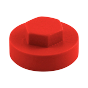 16 Hex Head Cover Cap Poppy Red Pack 1000