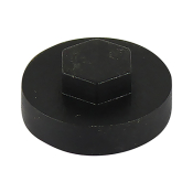 19 Hex Head Cover Cap Black Pack 1000