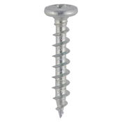 4.3x20 Friction Stay Screw 410 Stainless Steel & Silver Organic Timco 211 Range Pack 1000