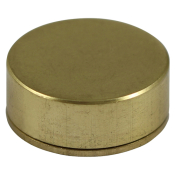 16 Threaded Screw Cover Cap Satin Brass Pack 4