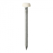 40x2.1 Polymer Headed Pin A4 White (Head Diameter 6.2) Pack 50