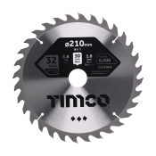 210x30x32T Circular Saw Blade Wood/Board Timco