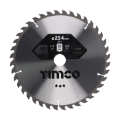 254x30x40T Circular Saw Blade Wood/Board Timco