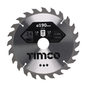 190x30x24T Hand Held Circular Saw Blade Wood/Board Timco
