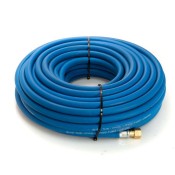 10mm Oxygen Fitted Hose 30Mtr 3/8inch Check Valve Blue