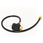 TIG Dinse 16-25 Connector 3/8Bsp x 1/4Bsp Hose 0.5Mtr