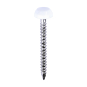 25x2.1 Polymer Headed Pin A4 White (Head Diameter 6.2) Pack 250