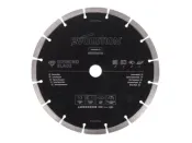 300x22.2 Segmented Diamond Disc Cutter Masonry Blade Black Evolution