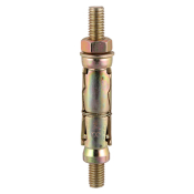 M10:15P Projecting Shield Anchor Zinc & Yellow Plated Timco Pack 25