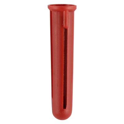 Plastic Wall Plug Red Pack 100