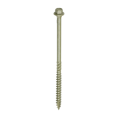 6.7x125 Hex Countersunk Timber Screw Green Pack 50