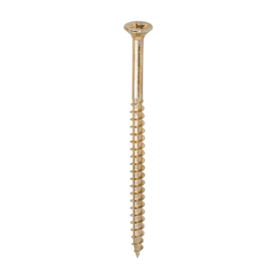 6x100 Pozi Countersunk Chipboard Screw Zinc & Yellow Plated Timco Solo Range Pack 100